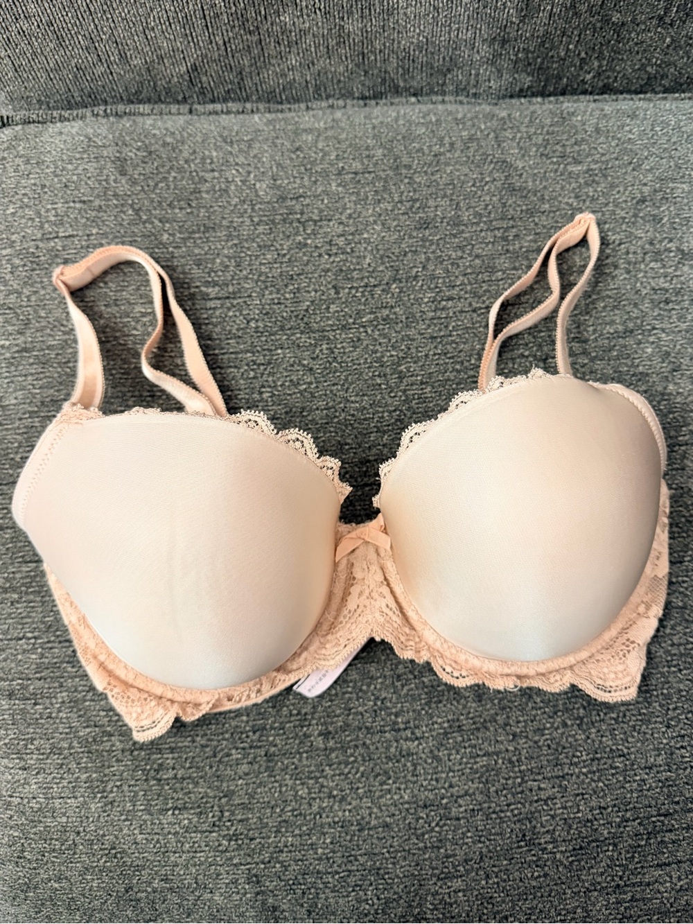 Victoria's Secret Light Blush Lace-Trim T-Shirt Bra